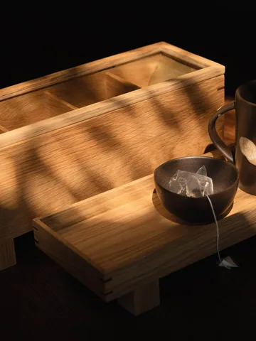 Bon tea caddy - Oak - Ferm Living