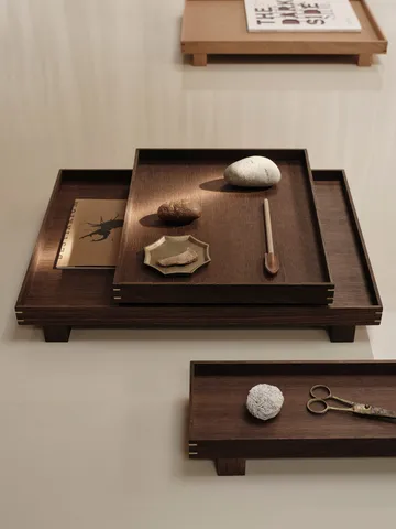 Bon wooden tray small - Smoked oak - Ferm Living
