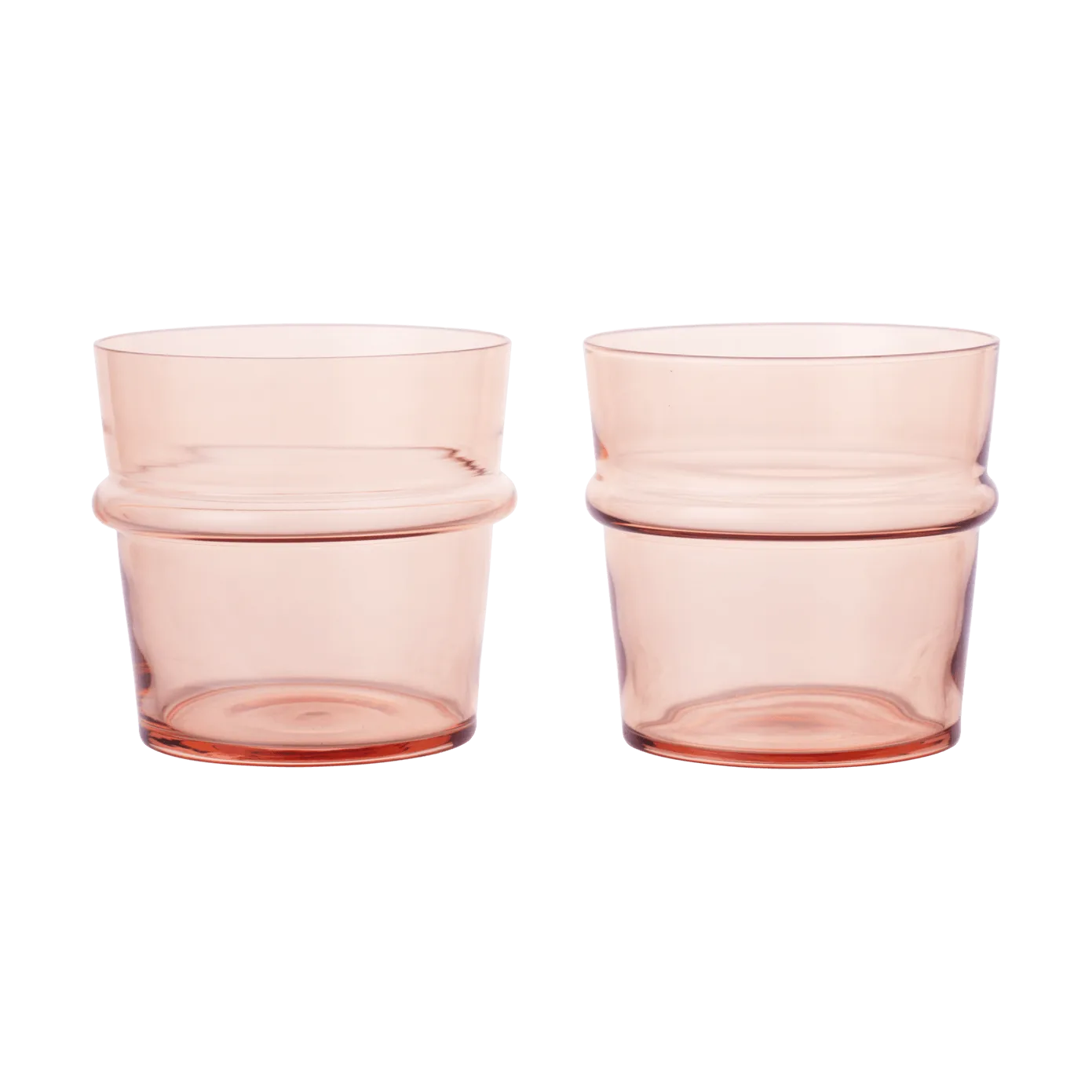 Boya drinking glass low 30 cl 2-pack, Blush Ferm Living