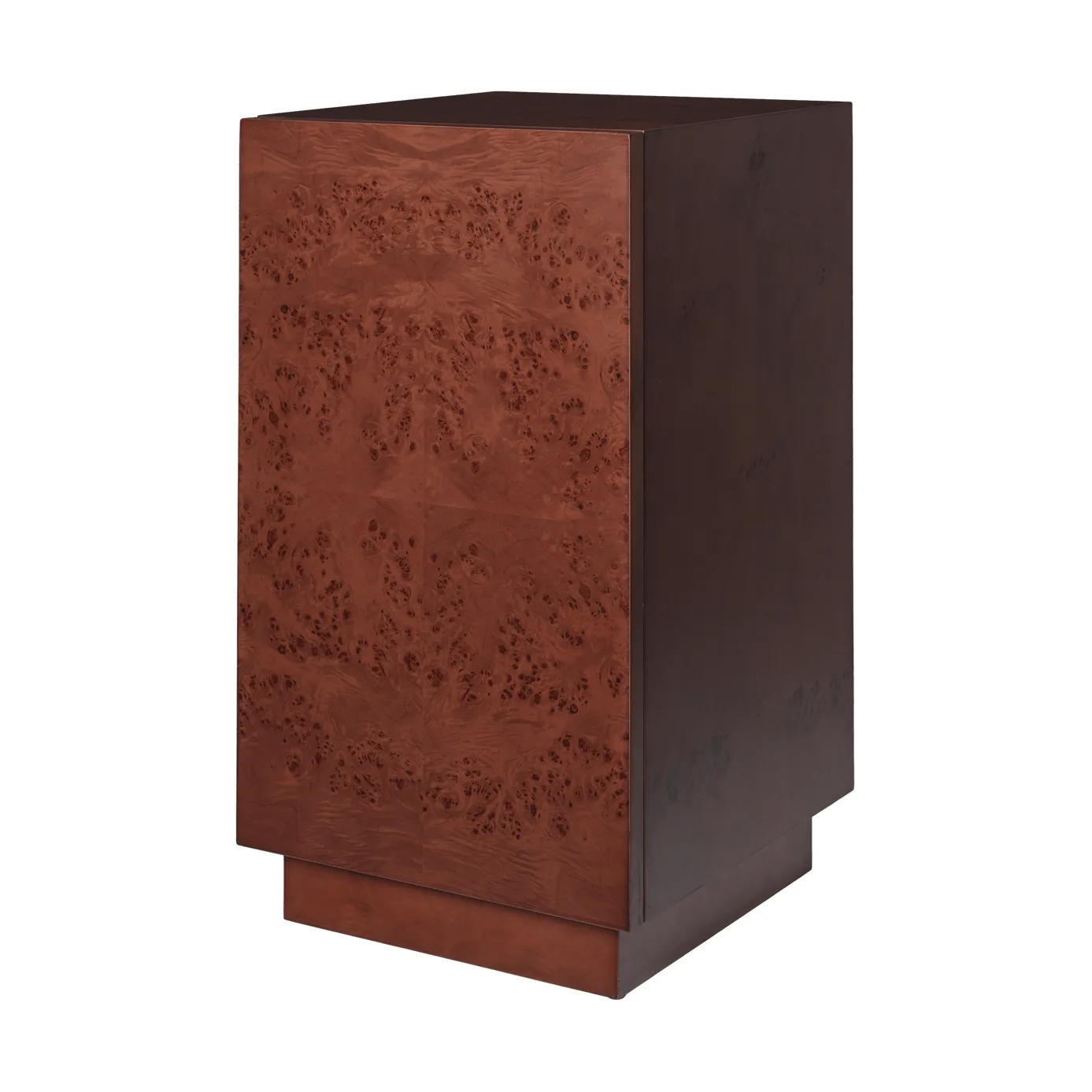 Burl Side Table pedestal, Dark stained Ferm Living