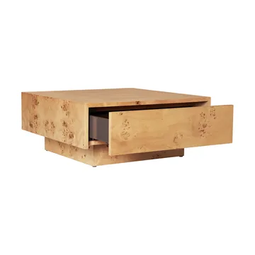 Burl storage coffee table 70x70 cm - Natural - Ferm Living