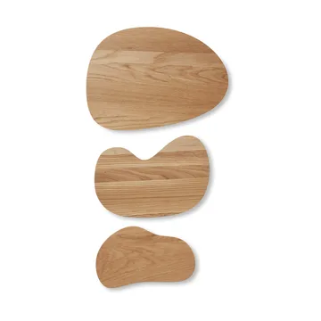 Cairn cutting board 3 pieces - Oak - Ferm Living