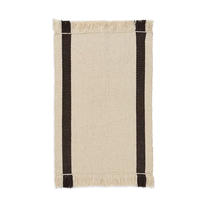Calm kelim door mat - Off-white, Coffee, 50x70 cm - Ferm Living