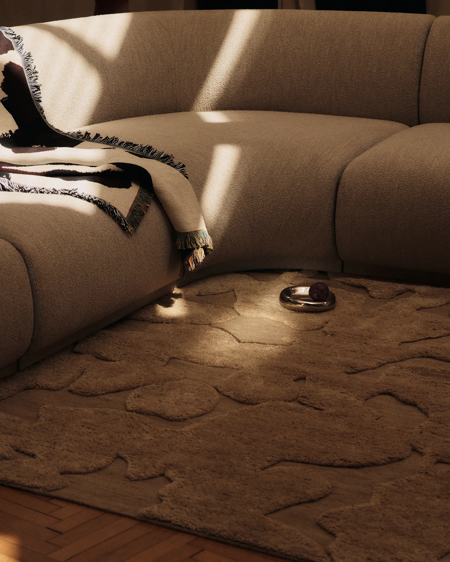 Cilla rug, Tan, 140x200 cm Ferm Living