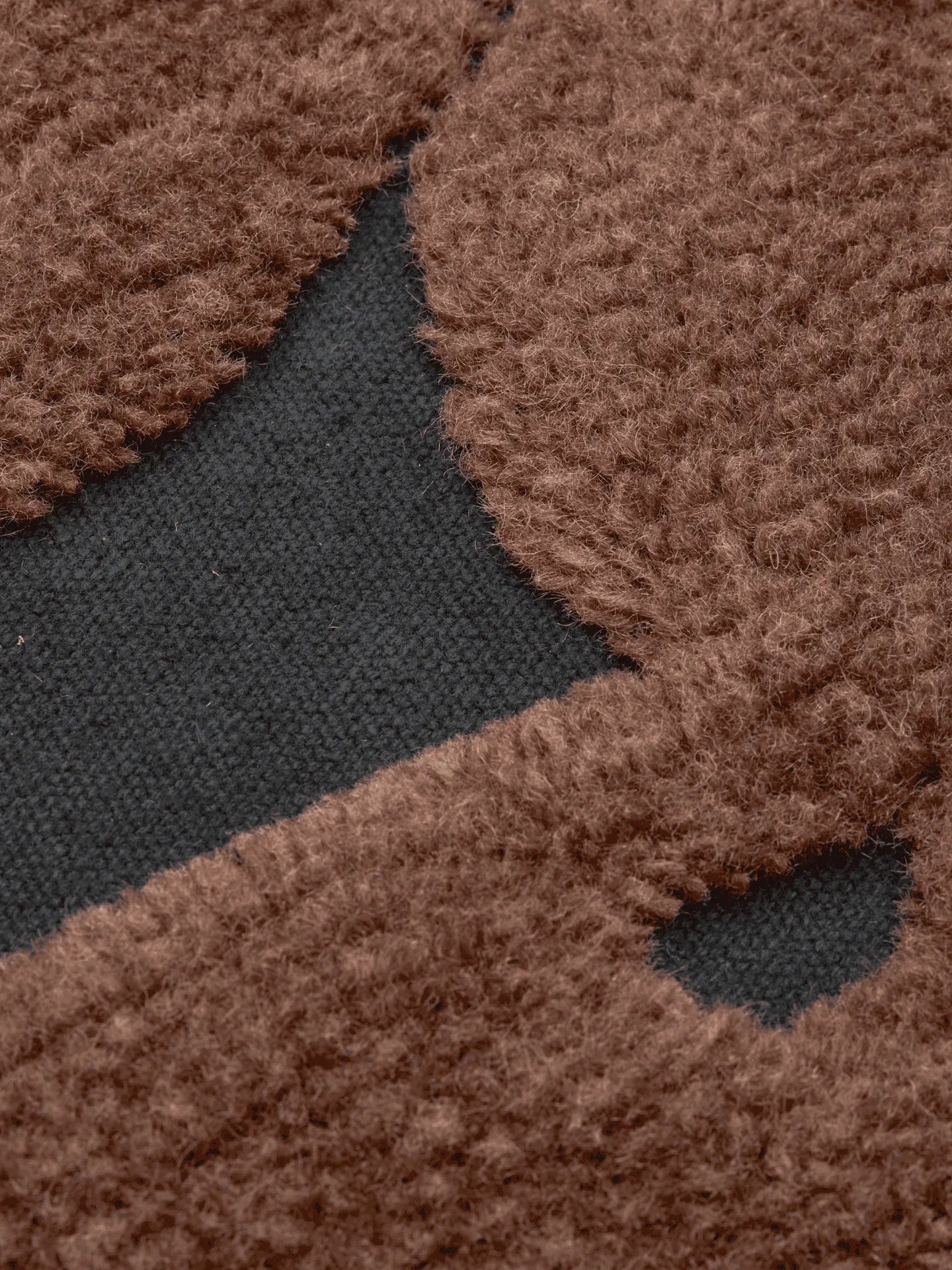 Cilla tufted cushion, Black-dark chocolate 50x50 cm Ferm Living