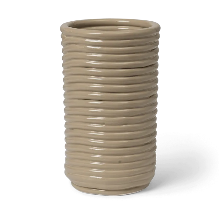 Corduroy vase 21 cm - Cashmere - Ferm Living