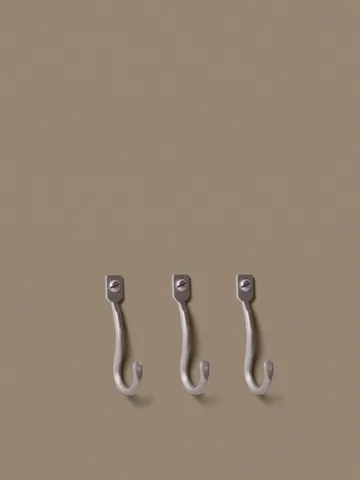 Curvature hook 3-pack - Stainless steel - Ferm Living
