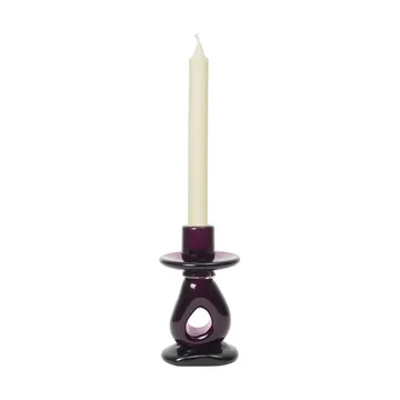 Damo candle holder 16 cm - Dark grape - Ferm Living