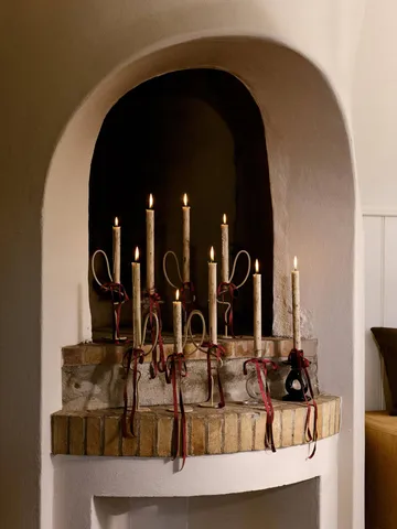 Damo candle holder 16 cm - Dark grape - Ferm Living
