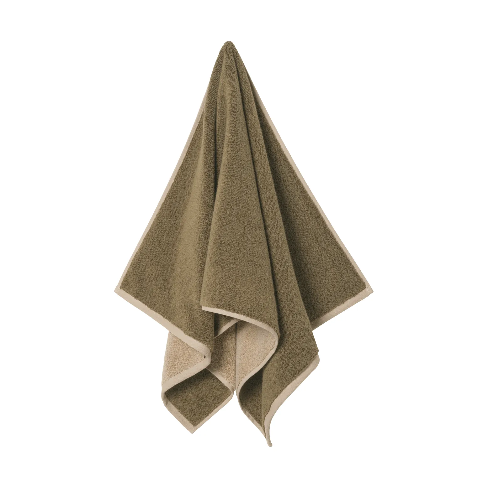 Ekko bath towel, Olive-cashmere, 70x140 cm Ferm Living