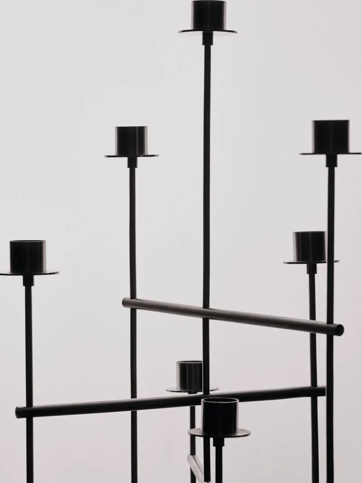 Elysia candlestick - Brushed stainless steel - Ferm Living