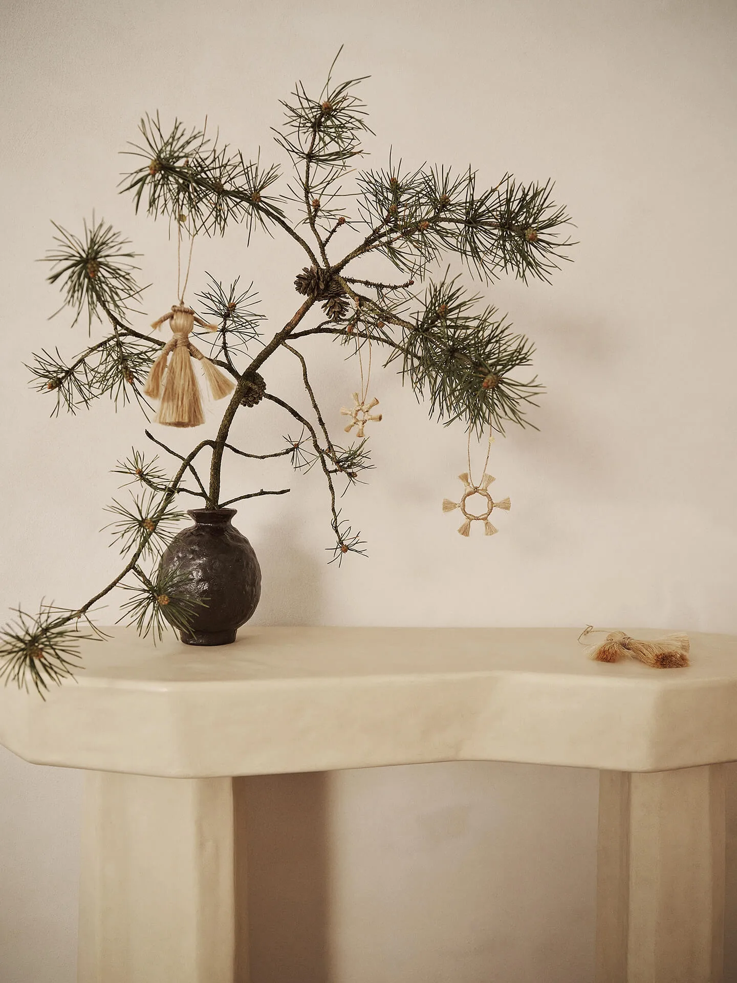 Ferm Living Jute Stars Christmas decoration 3 pieces, Natural Ferm Living