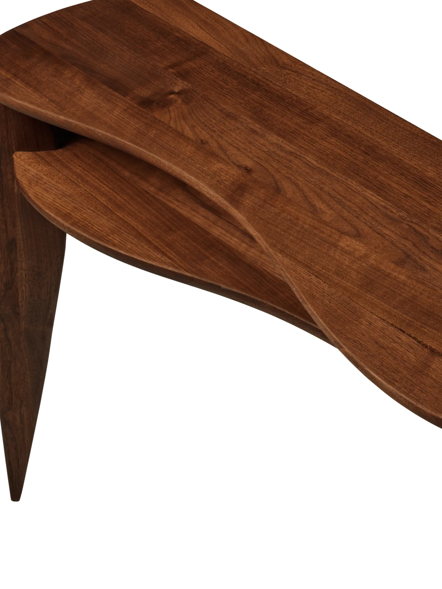 Feve console table 100x36x85 cm, Walnut Ferm Living