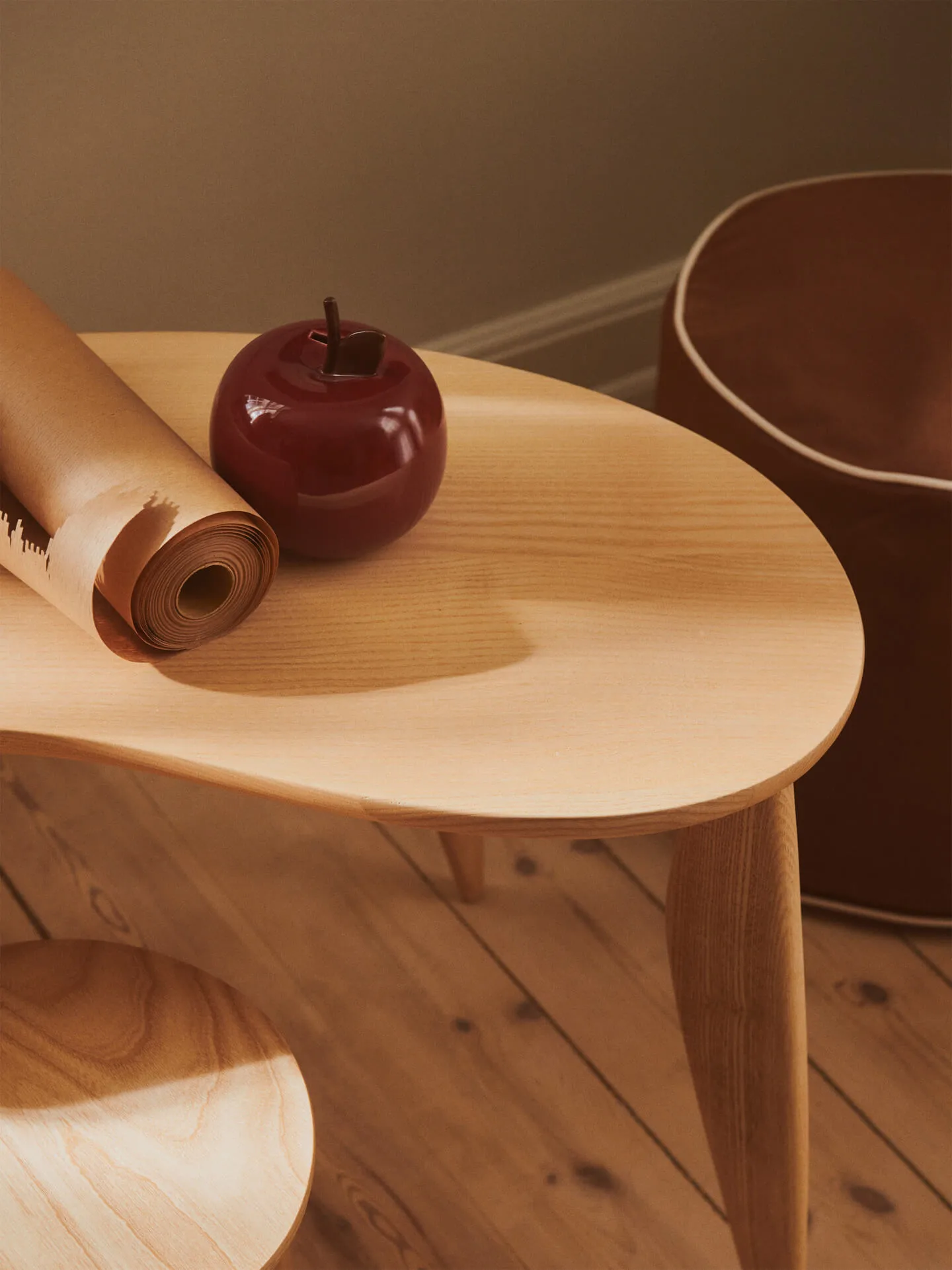 Feve kids writing table, Untreated Ash Ferm Living