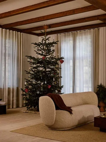 Flurry Christmas baubles 3-pack - L, White - Ferm Living