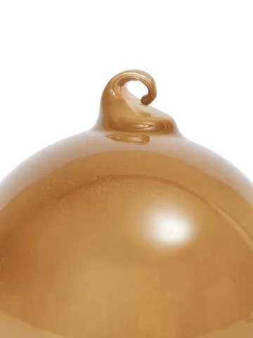Glass bauble Christmas baubles M Ø8 cm 3 pieces - Roseate Opaque - Ferm Living