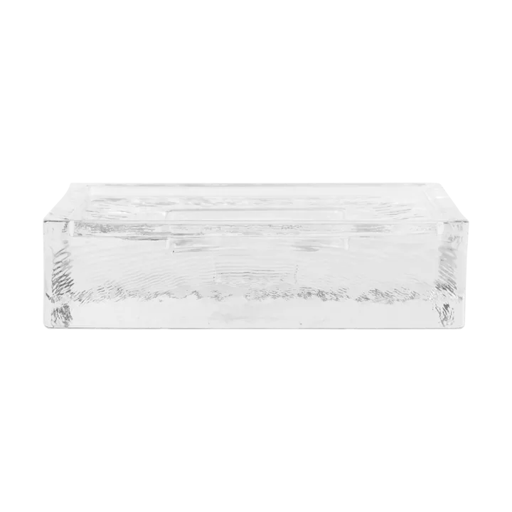 Gradia candle holder square 16x16 cm - Clear - Ferm Living