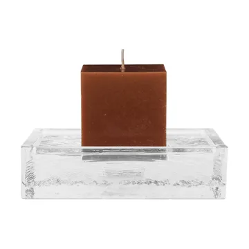 Gradia candle holder square 16x16 cm - Clear - Ferm Living