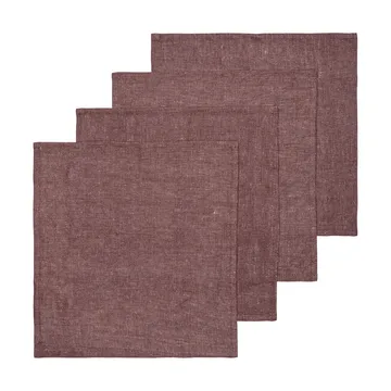 Hale napkin 4-pack - Chestnut, 35x35 cm - Ferm Living