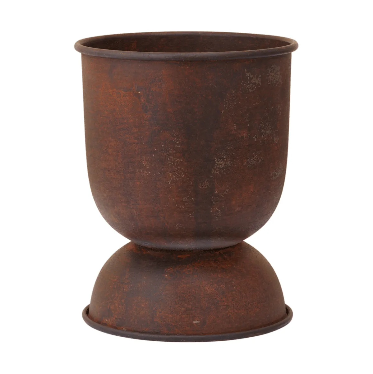 Hourglass flower pot extra small Ø21 cm, Rust Ferm Living