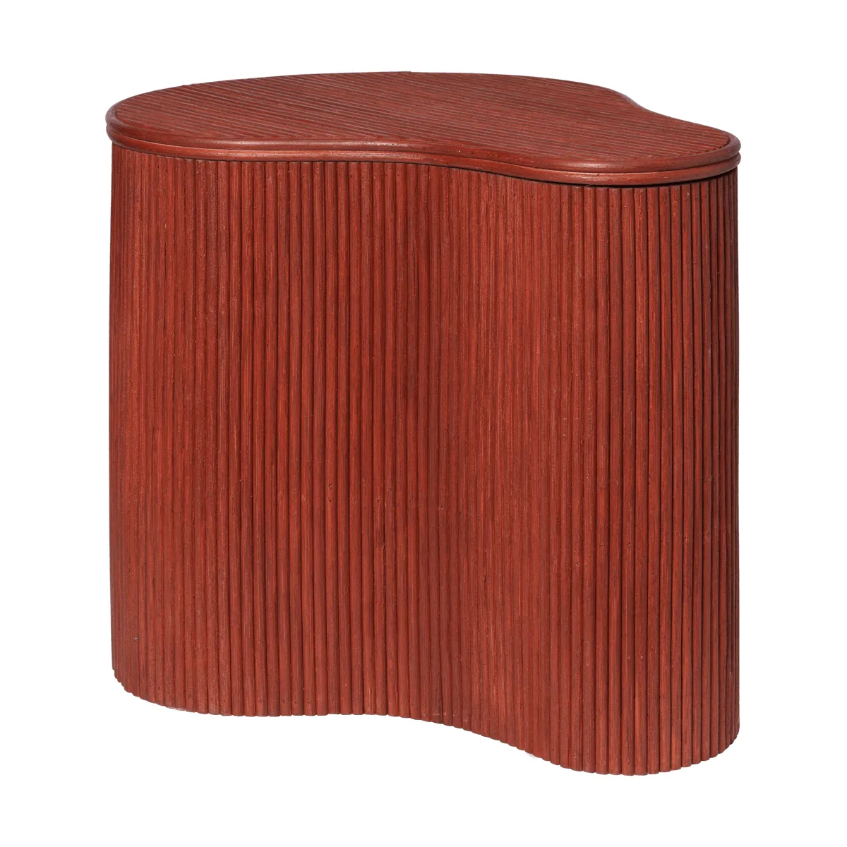 Isola side table with storage, Oxide red Ferm Living