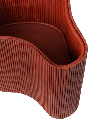 Isola side table with storage - Oxide red - Ferm Living