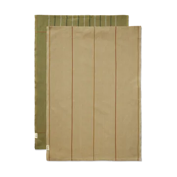 Ito kitchen towel 50x70 cm 2-pack - Seaweed-flax - Ferm Living