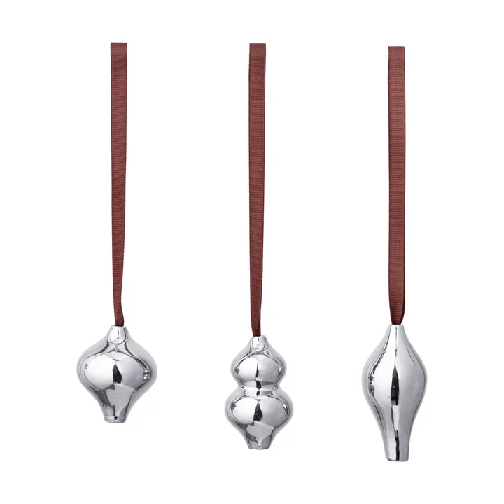 Komo decoration hangers, 3 pieces - Silver - Ferm Living