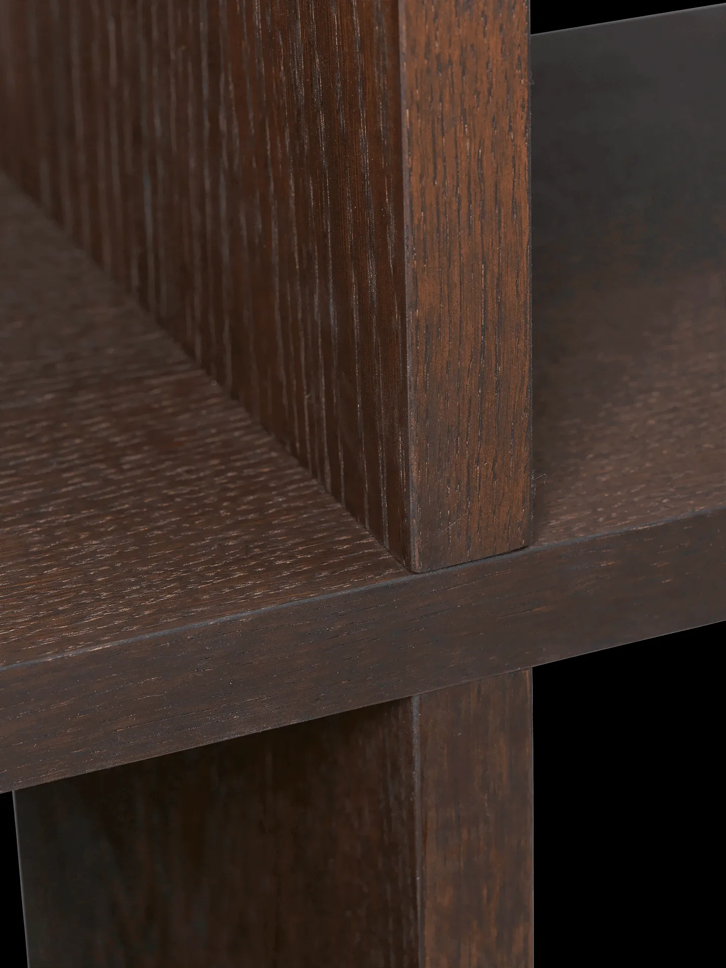 Kona bookshelf 3x2, Dark stained Ferm Living