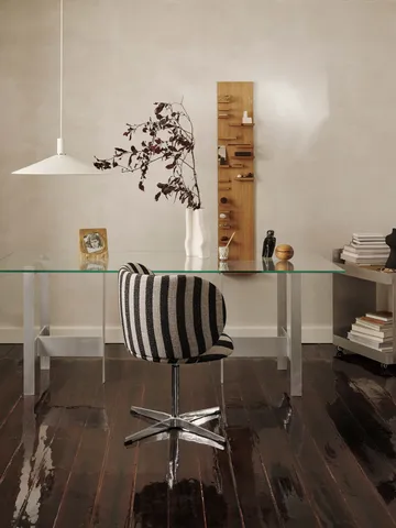 Lager dining table 90x200 cm - Glass-aluminium - Ferm Living