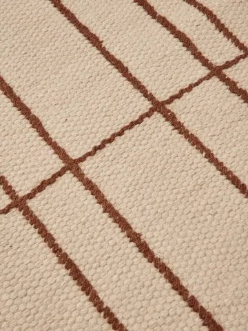 Late rug - Parchment-chestnut, 80x200 cm - Ferm Living