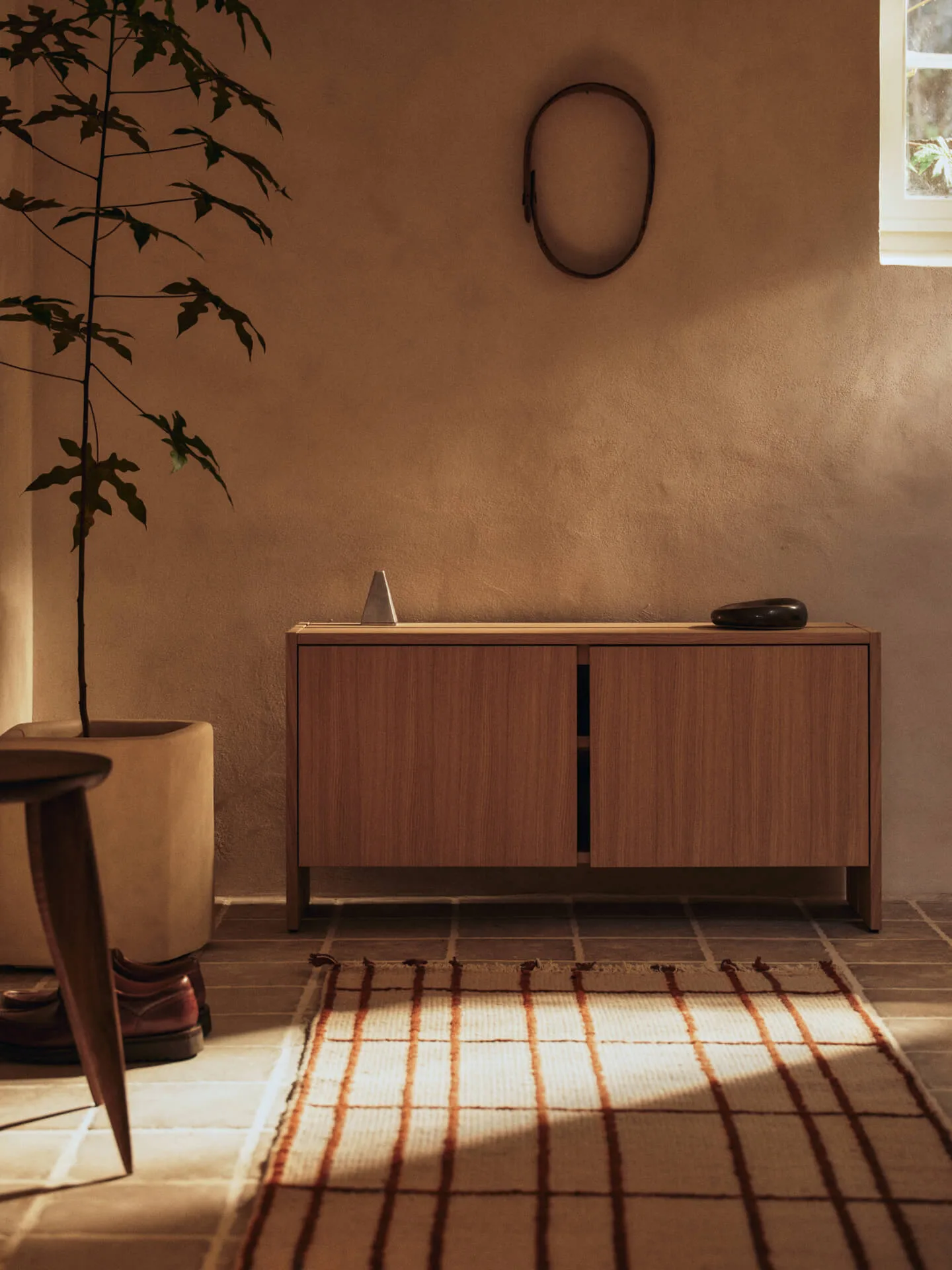 Late rug, Parchment-chestnut, 80x200 cm Ferm Living