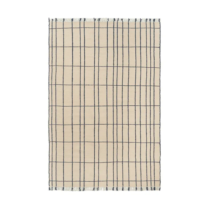 Late rug - Parchment-indigo, 200x300 cm - Ferm Living