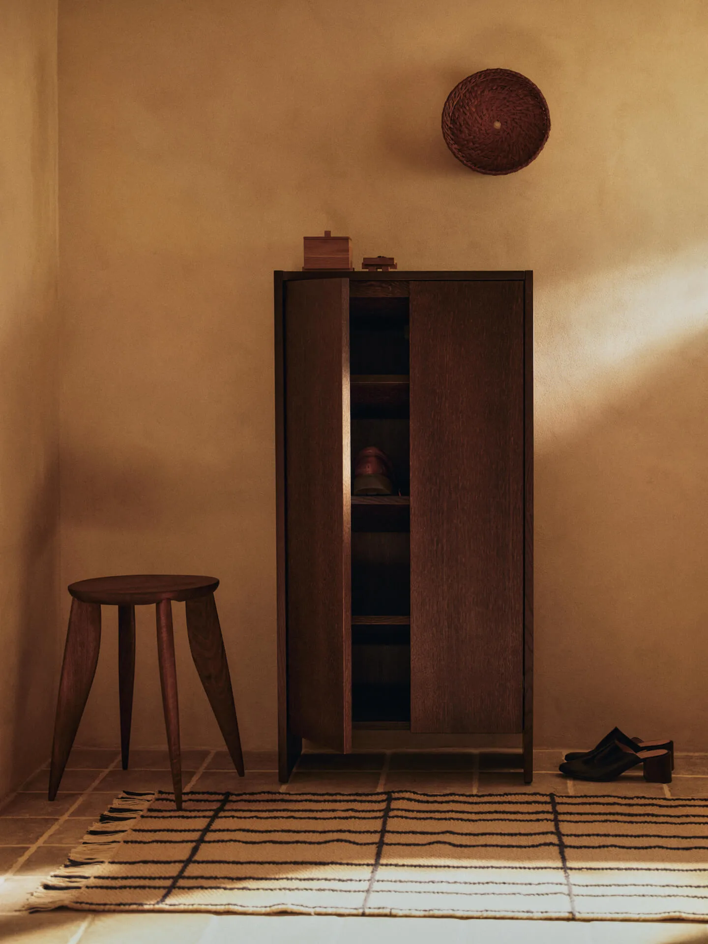 Late rug, Parchment-indigo, 80x200 cm Ferm Living