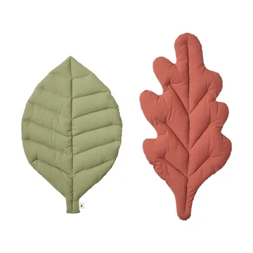 Leaf cushions 2 pieces - Tea green-baked clay - Ferm Living