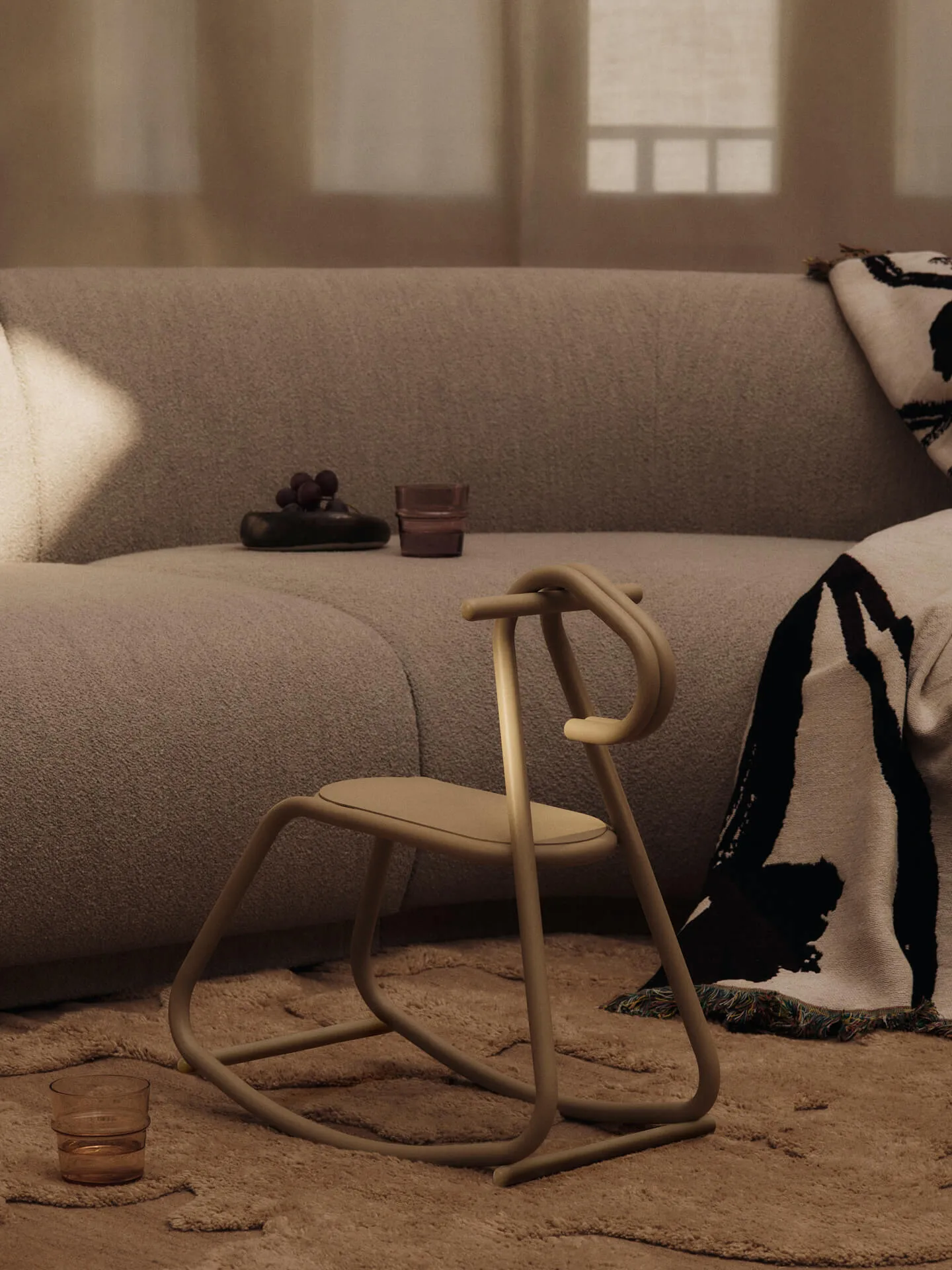 Lussi rocking horse, Cashmere Ferm Living