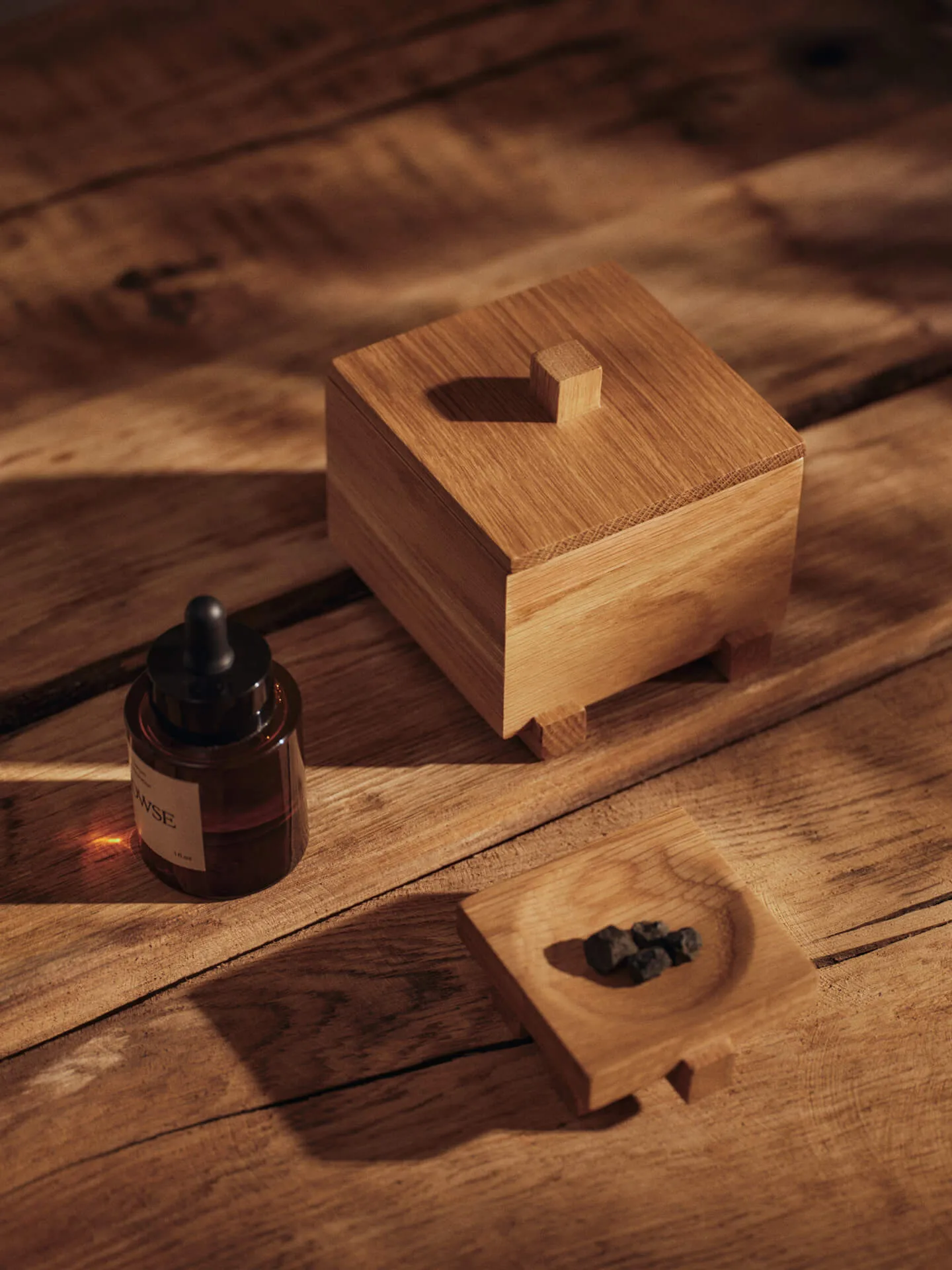 Moku ash, Untreated oak, 10x11x9.5 cm Ferm Living