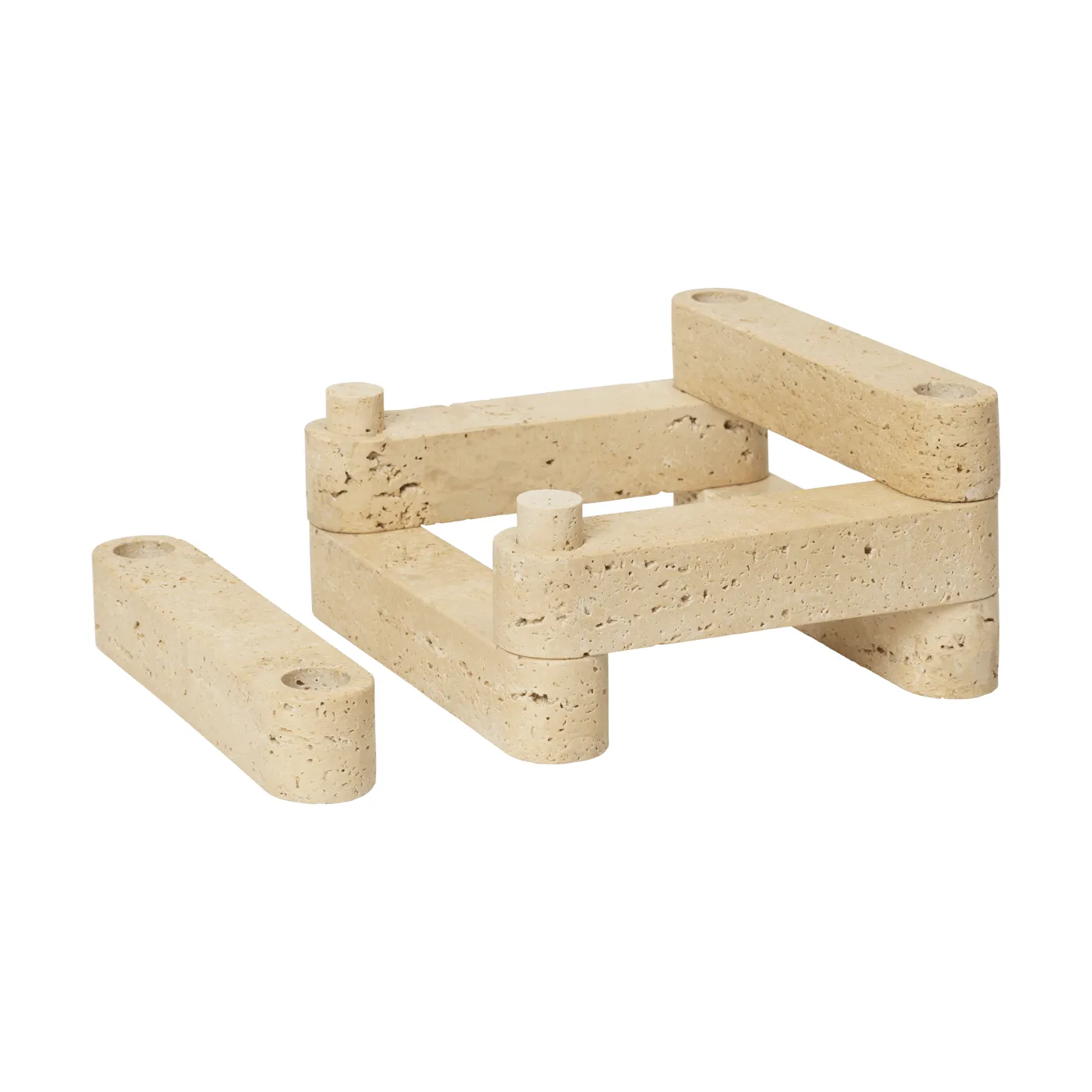 Newel module candlestick 6 pieces
, Travertine Ferm Living