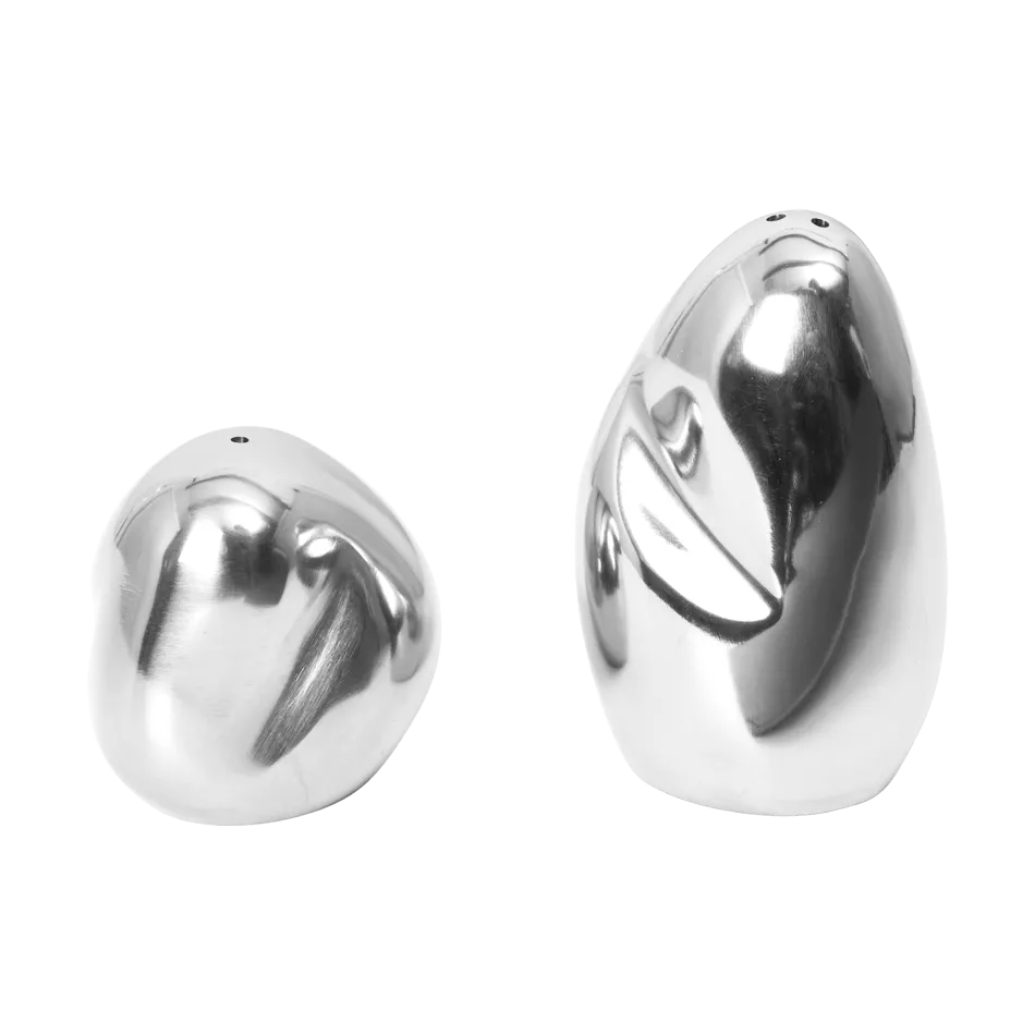 Orevo salt and pepper shaker set, Polished Stainless Steel Ferm Living