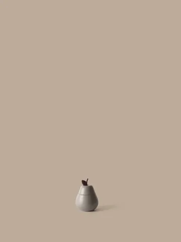 Pear ceramic bowl with lid - Cashmere - Ferm Living