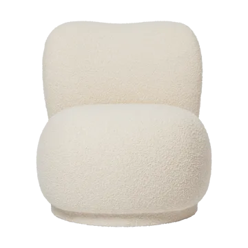 Rico lounge chair piccolo swivel - Nordic Bouclé-Off-white - Ferm Living