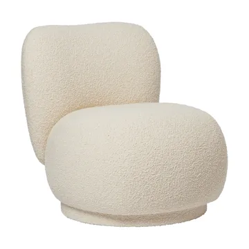 Rico lounge chair piccolo swivel - Nordic Bouclé-Off-white - Ferm Living