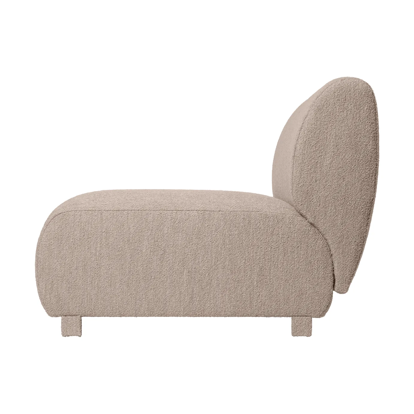 Rico sofa module center Soft Bouclé, Natural Ferm Living