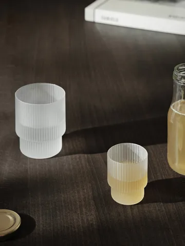 Ripple glass small 6 cl 4-pack - Frosted - Ferm Living