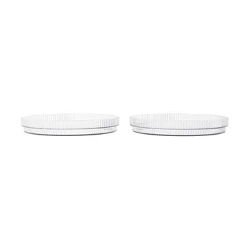 Ripple kids plate - Clear, 2-pack - Ferm Living