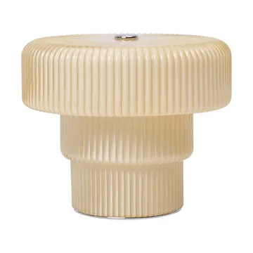 Ripple portable table lamp 10 cm - Oat - Ferm Living