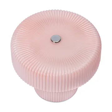 Ripple portable table lamp 10 cm - Pale rose - Ferm Living