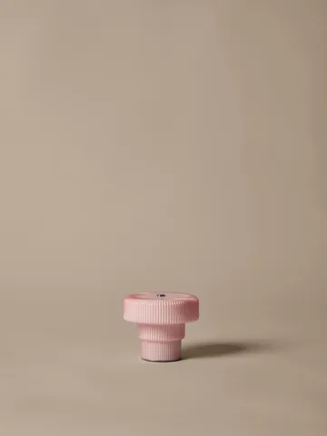 Ripple portable table lamp 10 cm - Pale rose - Ferm Living