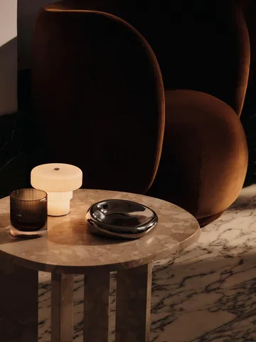 Ripple portable table lamp - White, 10 cm - Ferm Living