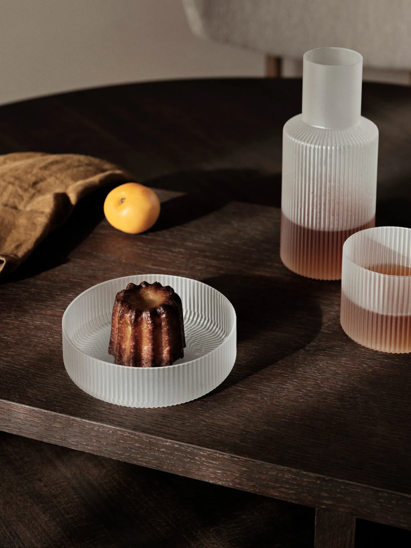 Ripple small carafe set, Frosted Ferm Living